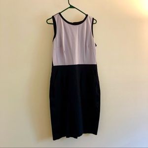 Land’s End color block dress purple - 12 Tall 12T